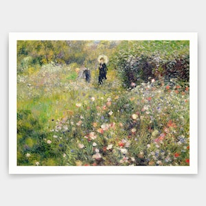 Pierre Auguste Renoir,Summer Landscape,art prints,Vintage art,canvas wall art,famous art prints,V4864