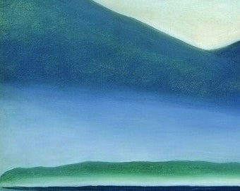 Georgia O'keeffe,lake George, Formerly Reflection Seascape,art
