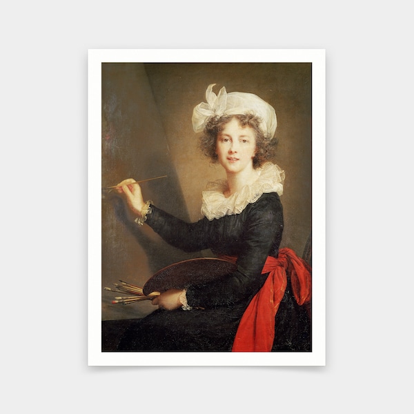 Elisabeth Louise Vigee-Lebrun,Autoportrait,tirages d’art,art vintage,art mural sur toile,tirages d’art célèbres,V5609