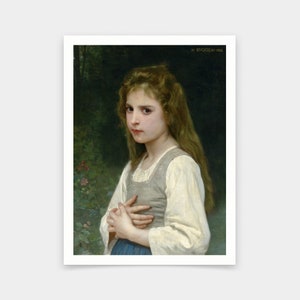 William-Adolphe Bouguereau,Jeanne,art prints,Vintage art,canvas wall art,famous art prints,V6904