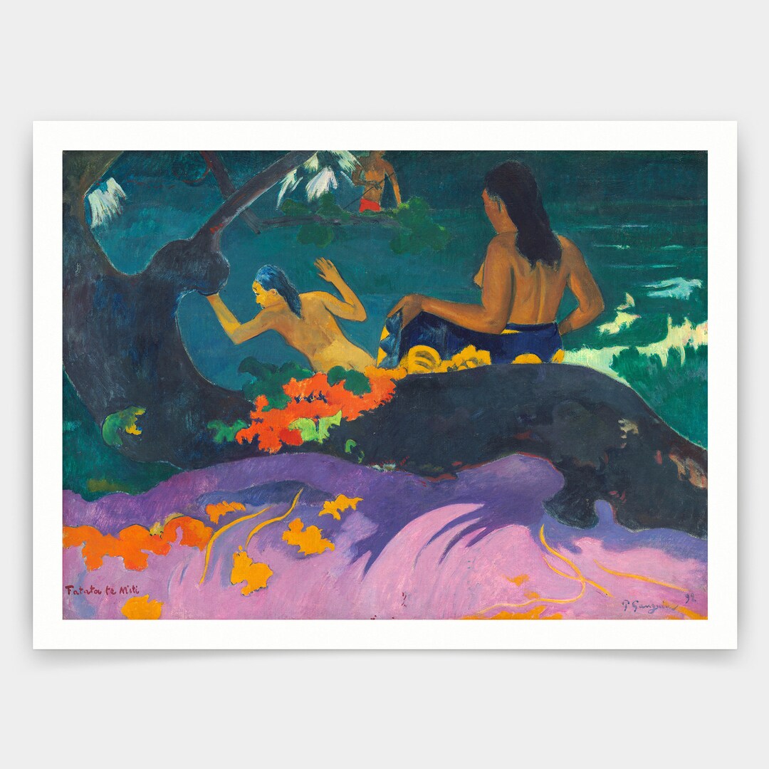ポール ゴーギャン、Fatata te Miti、海辺、アート プリント
