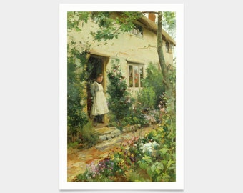 1994 Calendar Porcelain Decorative Plate || the Cottage Garden