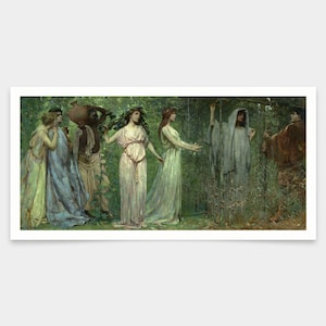 Henry Prellwitz,Lotus and Laurel,art prints,Vintage art,canvas wall art,famous art prints,V7832