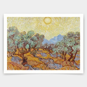 Vincent van Gogh,Olive Trees 2,art prints,Vintage art,canvas wall art,famous art prints,q1449