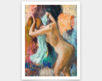 Edgar Degas,After The Bath Drawing,art prints,Vintage art,canvas wall art,famous art prints,V5552