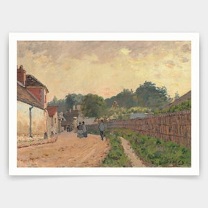 Alfred Sisley,Marly le Roi,art prints,Vintage art,canvas wall art,famous art prints,V3064