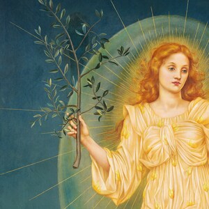 Evelyn De Morgan,lux in Tenebris,art Prints,vintage Art,canvas Wall Art