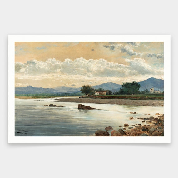 Antonio Graner Vinuelasthe Boatart Printsvintage Artcanvas Etsy