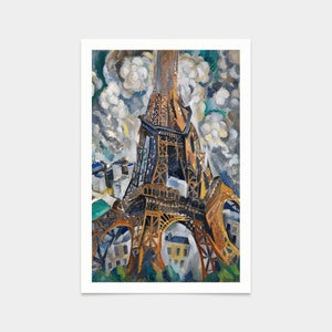 Robert Delaunay,La Torre Eiffel,stampe d&#39;arte,Arte vintage,Tela da parete arte,Stampe d&#39;arte famose,q2562