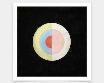 Hilma af Klint,The Swan, No.16,Abstract Wall Art,art prints,Vintage art,canvas wall art,famous art prints,V7144