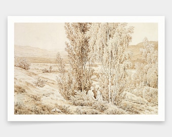 Caspar David Friedrich,Summer,art prints,Vintage art,canvas wall art,famous art prints,V1100