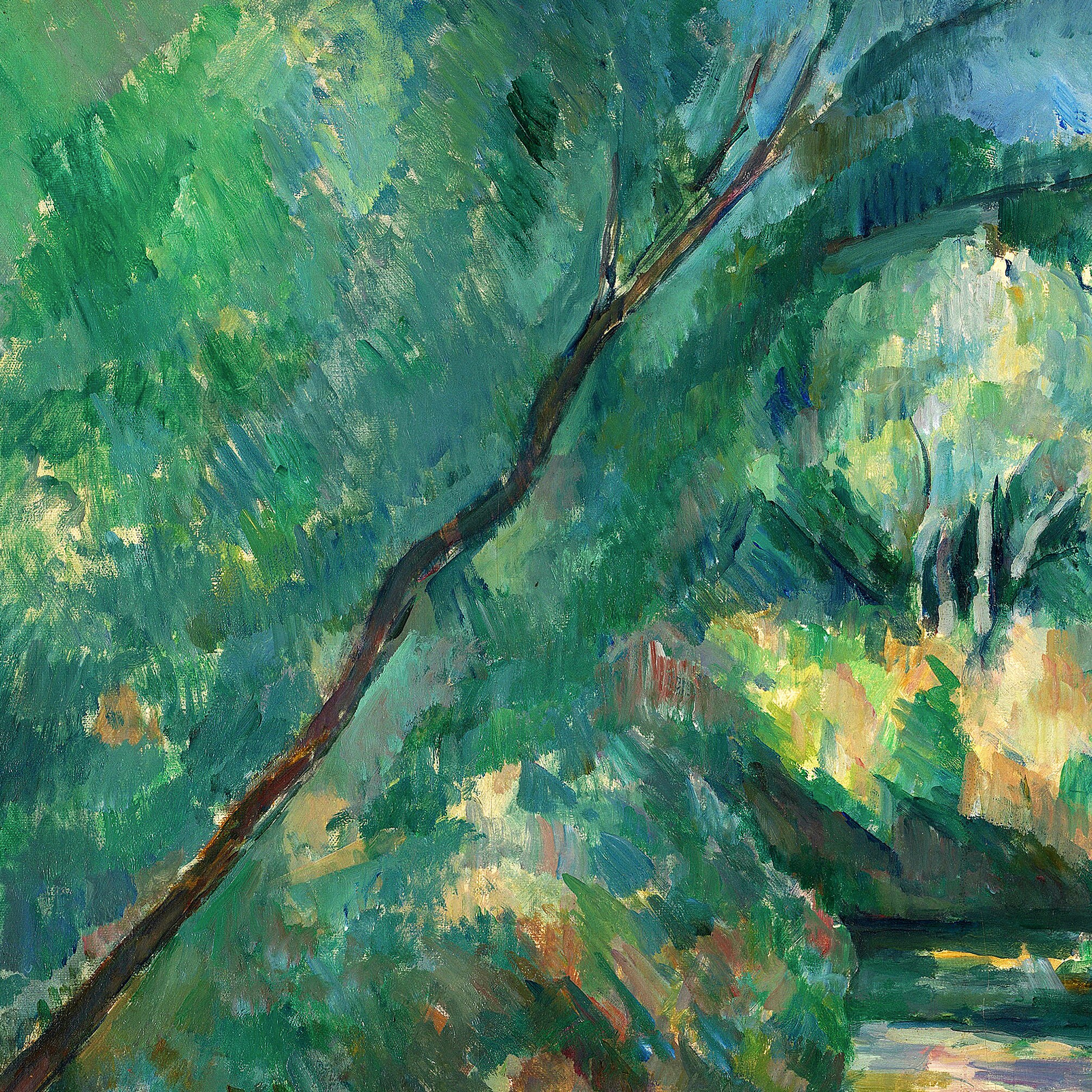 Paul Cezanne,the Brook,riverside Forest Scenery,art Prints,vintage