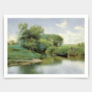 Emilio Sánchez Perrier,Boating on the River,art prints,Vintage art,canvas wall art,famous art prints,q981
