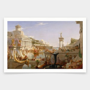 Thomas Cole,The Course of Empire, The Consummation of Empire,art prints,Vintage art,canvas wall art,famous art prints,q2098