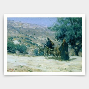 Henry Ossawa Tanner,Vuelo a Egipto,impresiones de arte,Arte vintage,Arte de pared de lienzo,Grabados de arte famosos,V4144