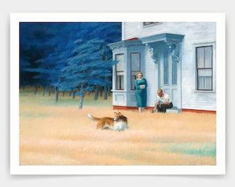 Edward Hopper - Cape Cod Evening (1939) - Fine Art Print - Etsy