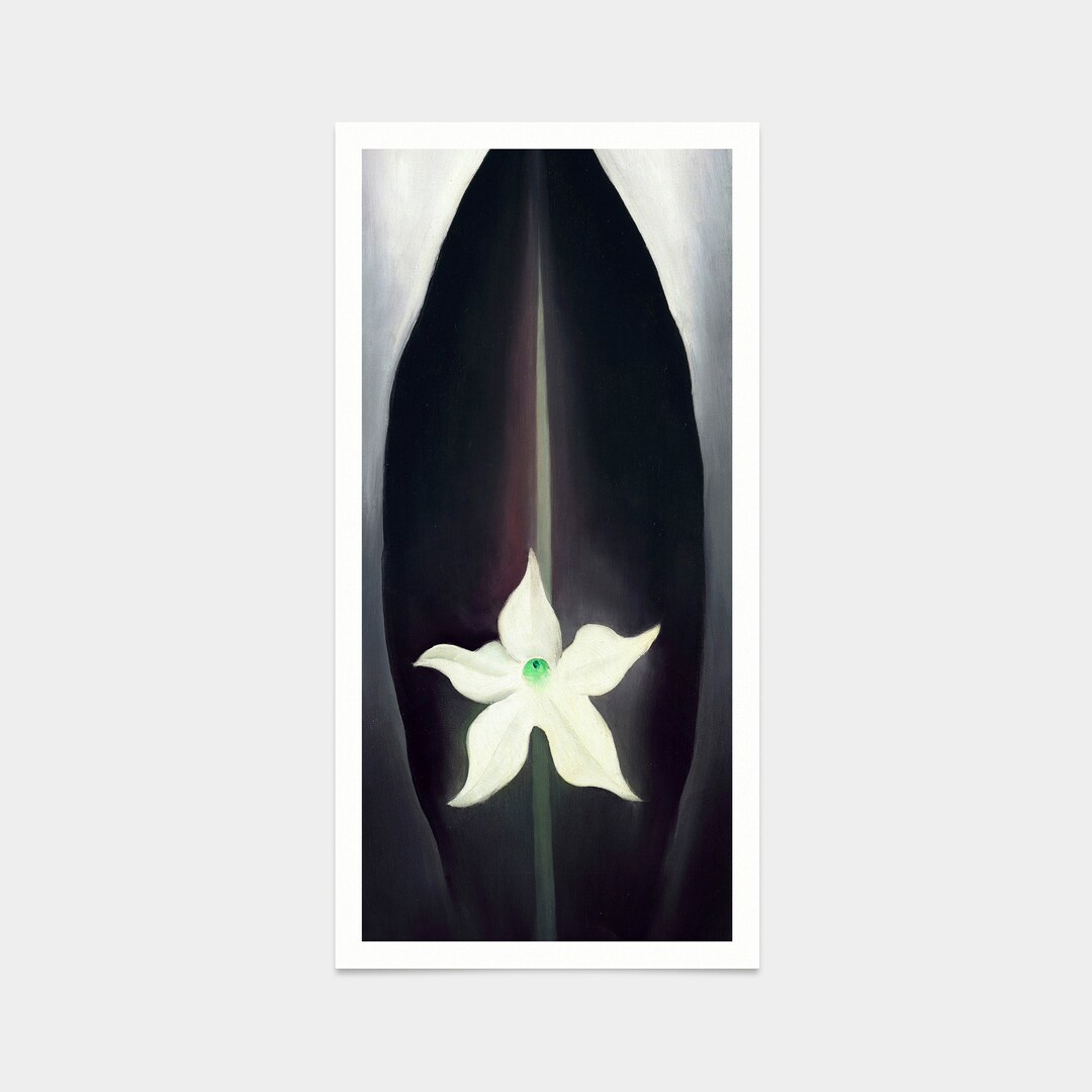 Georgia O'keeffe,autumn Leaf With White Flower,1926,art Prints,vintage ...