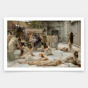 Sir Lawrence Alma-tadema,the Women Of Amphissa,art prints,Vintage art,canvas wall art,famous art prints,V2020