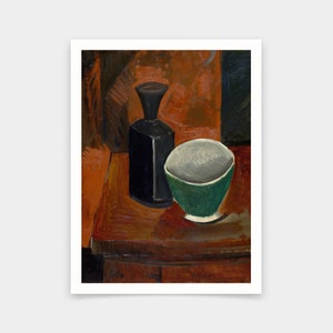 Pablo Picasso,Grüne Pfanne und schwarze Flasche,Kunstdrucke,Vintage Kunst,Leinwand Wandkunst,berühmte Kunstdrucke,V6473