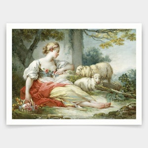 The Shepherdess Jean Honore Fragonard - Etsy