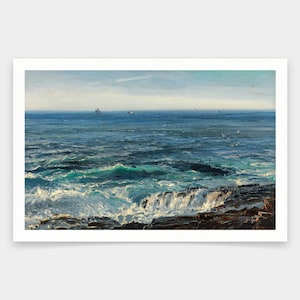 Henry Moore,Seascape 1877,art prints,Vintage art,canvas wall art,famous art prints,V1501
