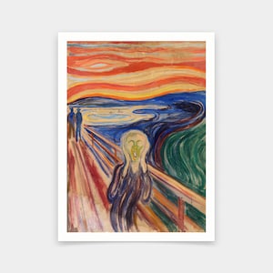Edvard Munch,The Scream,art prints,Vintage art,canvas wall art,famous art prints,q438