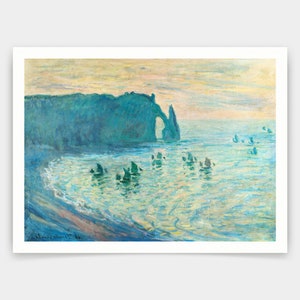 Claude Monet,Le scogliere di Etretat,stampe d'arte,Arte vintage,Arte murale su tela,Stampe d'arte famose,q898