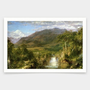 Frederic Edwin Church,The Heart of the Andes,Kunstdrucke,Vintage Kunst,Leinwand Wandkunst,berühmte Kunstdrucke,V1372