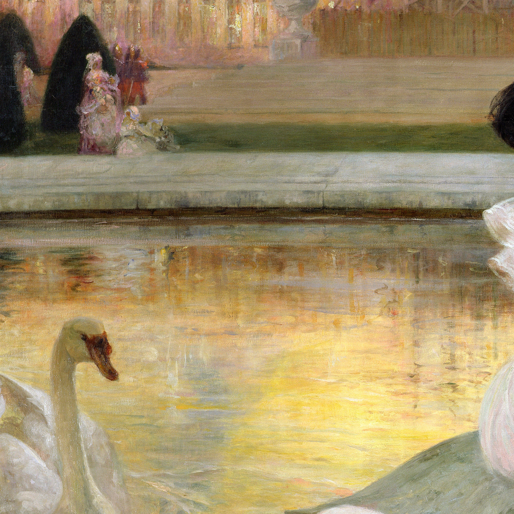 Joseph Marius Avy,the Swans,art Prints,vintage Art,canvas Wall Art