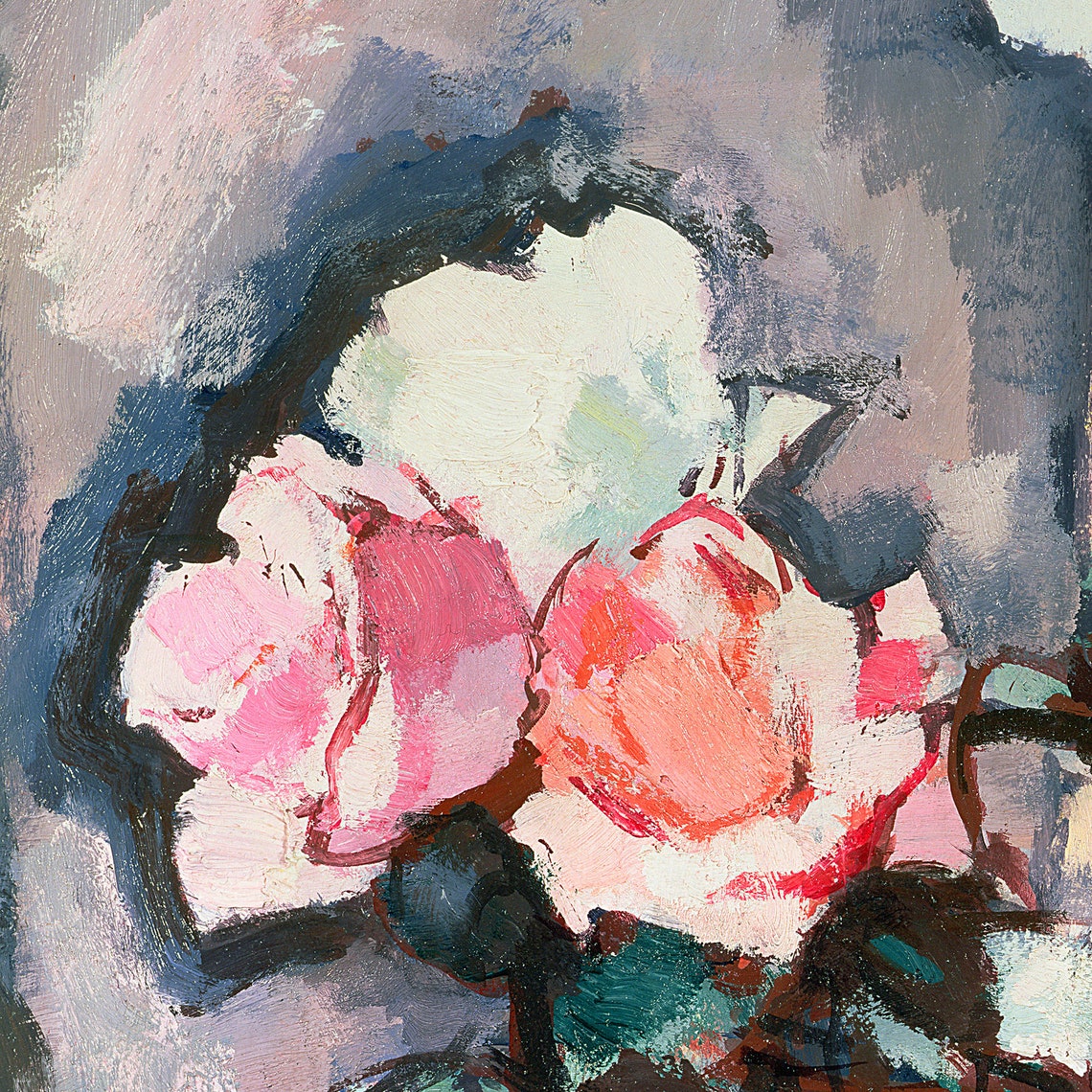Samuel John Peploe,pink Roses,art Prints,vintage Art,canvas Wall Art ...