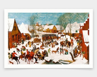 Pieter Bruegel the Elder,Massacre of the Innocents,art prints,Vintage art,canvas wall art,famous art prints,q2060
