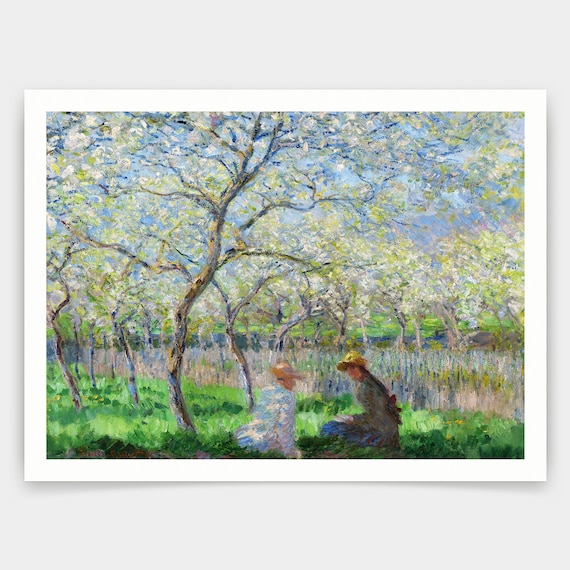 Claude Monet、Pommiers Fleurs、超希少画集より
