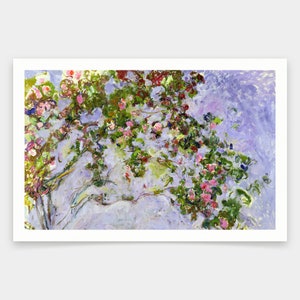 Claude Monet,The Roses,art prints,Vintage art,canvas wall art,famous art prints,q1631