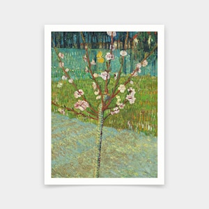 Vincent van Gogh,Peach Tree in Blossom,art prints,Vintage art,canvas wall art,famous art prints,q681