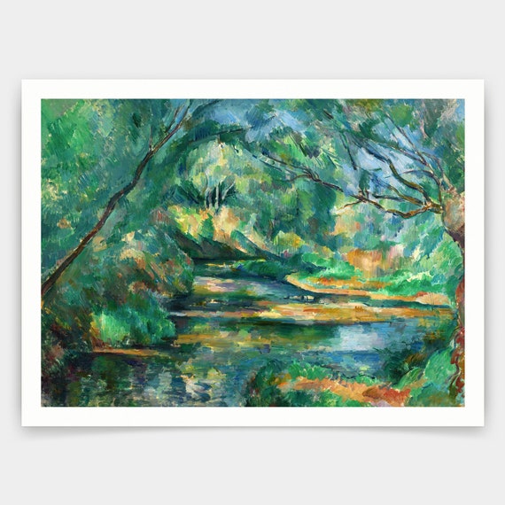 Paul Cezanne,the Brook,riverside Forest Scenery,art Prints