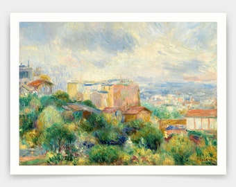Pierre-auguste Renoir,view From Montmartre,vue De Montmartre,art
