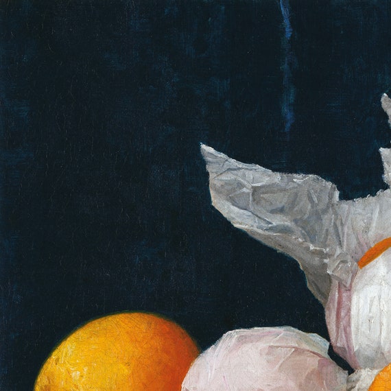 William J. Mccloskey,wrapped Oranges,art Prints,vintage Art,canvas