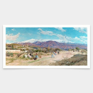 Marín Gares, I,Paysage de Grenade de la Vega,estampes d’art,art vintage,art mural sur toile,tirages d’art célèbres,V7864