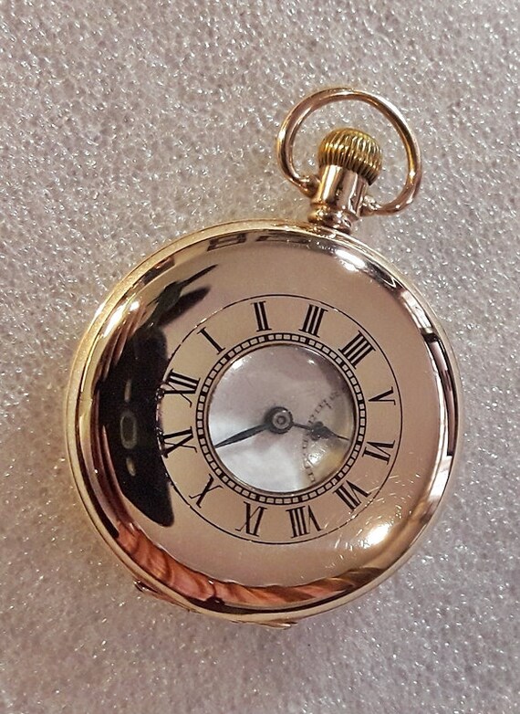 half hunter pocket watch