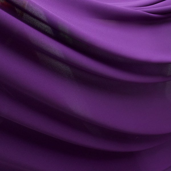 CHIFFON -  Purple - 100% Polyester - 60" -  Sold by 1 Yard