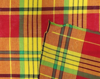 Madras Plaid Fabric 45" (Design 320)