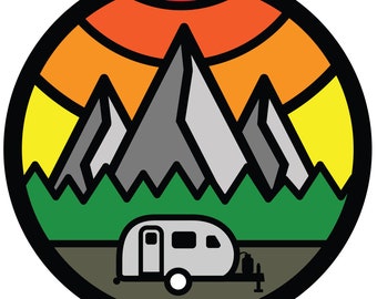 rPod Trailer Thicklines Art Custom Tire Cover