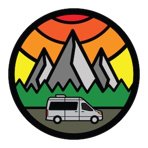 Airstream Van Thicklines Art Custom Tire Cover