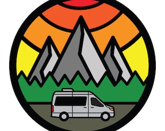Airstream Van Thicklines Art Custom Tire Cover