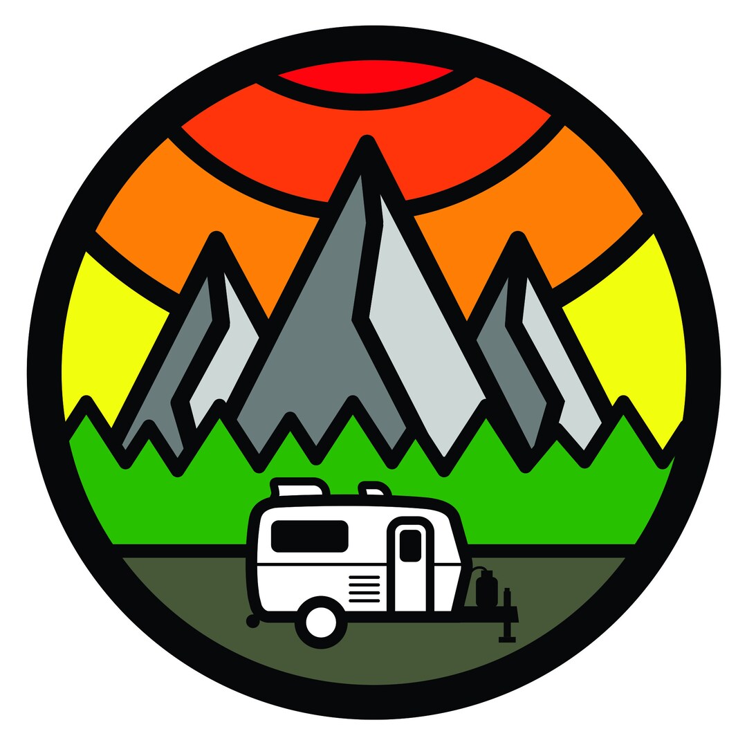 Casita Thicklines Art Custom Tire Cover Etsy