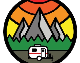 Scamp Thicklines Art Custom Tire Cover