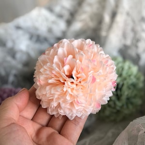 Artificial Flowers, Blush Fake Flowers Silk Artificial Hydrangea Bridal Wedding Bouquet for Home Garden Party Wedding Decoration