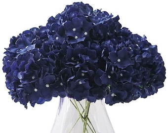 Navy Blue Flowers Etsy