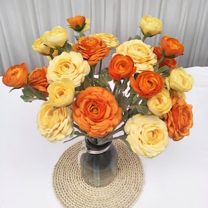 Artificial Peony Flowers, Fake Peony Stems Silk Peony Stems Realistic Flower Arrangements Wedding Decor Table Centerpieces