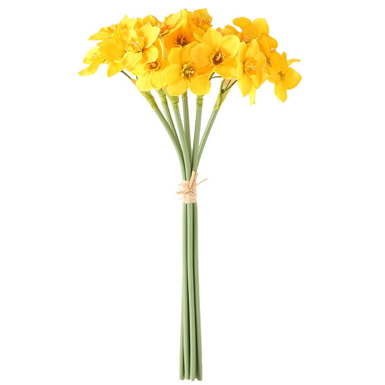 Artificial Daffodil Flowers Artificial Flowers Wedding Etsy